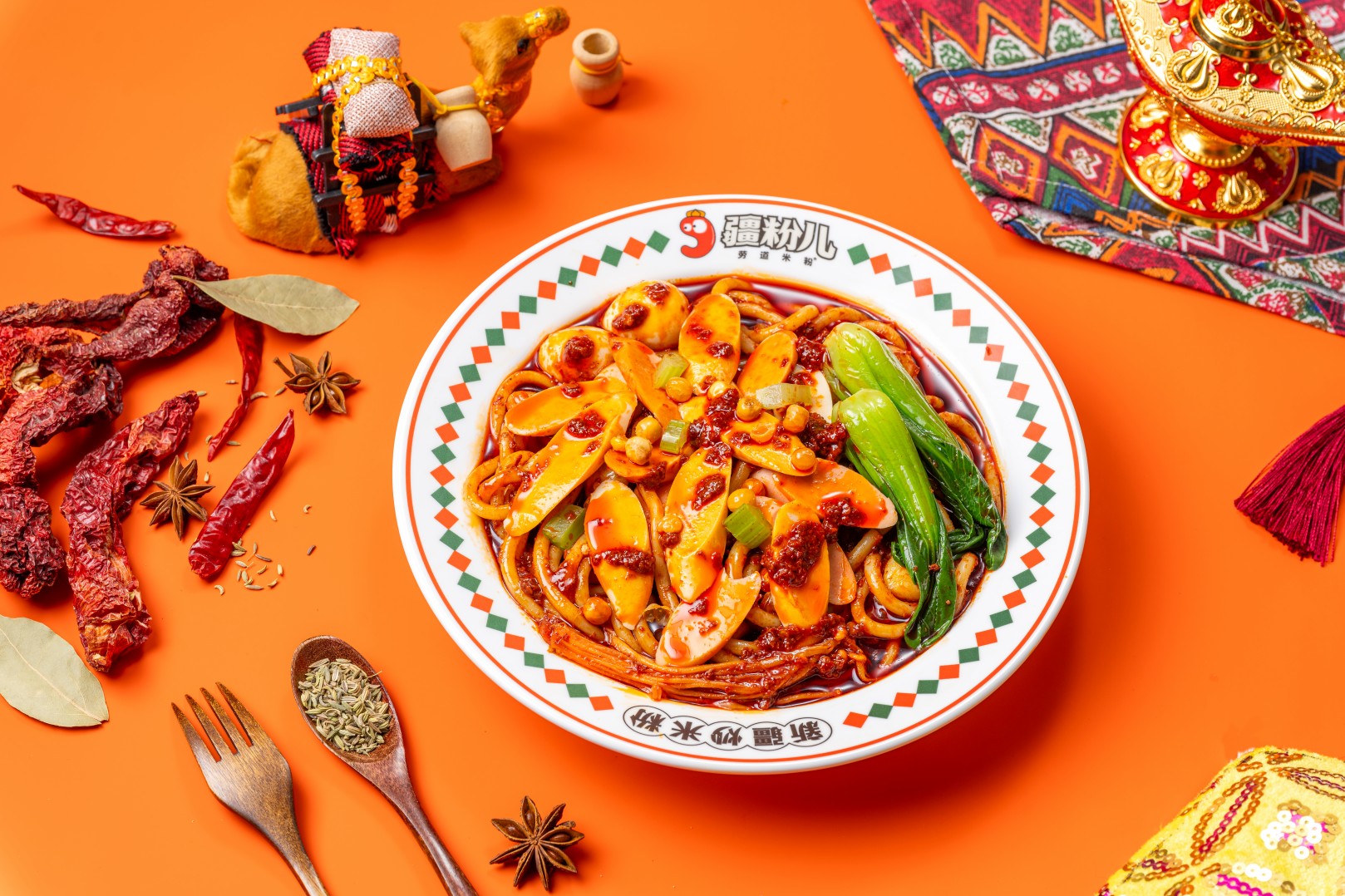 火腿肠炒米粉